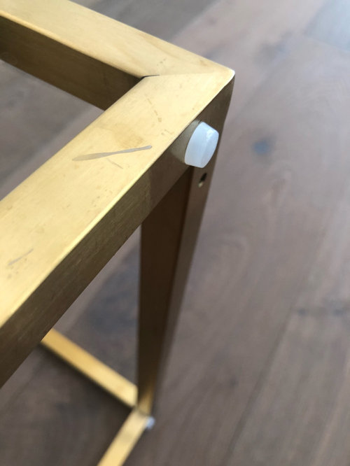 Help! My bar stools are ruining my wood floors!