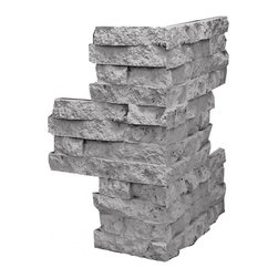 162-DEEP JERUSALEM STACKED CORNER 24"H X 8"W X 1&frac12;"D - Wall Panels