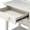 Clara 2-Drawer Tray Top Nightstand, White