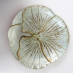 Pansy Turquoise and Gold - Dinnerware