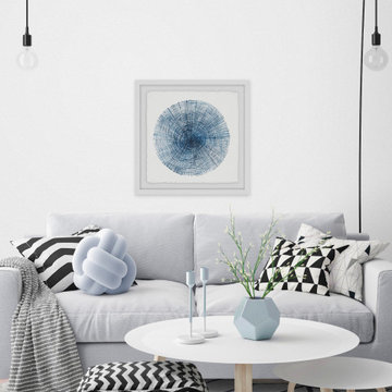 "Embossed Tree Ring" Framed Painting Print