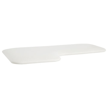 L-Shaped Replacement Cushion Shower Seat Top Only, 32", Right-Handed