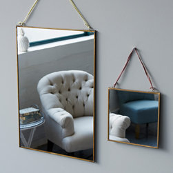 brass framed mirrors - Wall Mirrors