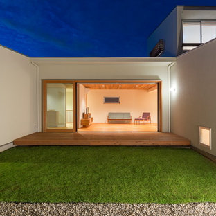 名古屋のモダンスタイルのおしゃれな中庭 (砂利舗装) の写真