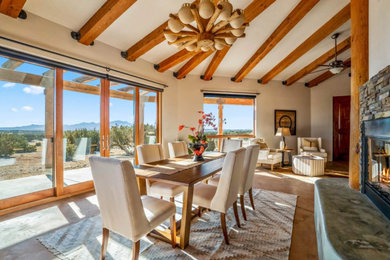 Inspiration for a dining room remodel in Albuquerque