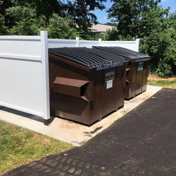 Vinyl Dumpster Enclosure