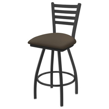XL 410 Jackie 30 Swivel Bar Stool with Pewter Finish and Canter Earth Seat