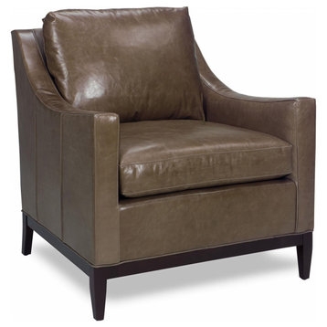 Chair Wood Leather Removable Leg Hand-Crafted MK-309