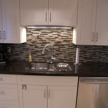 glass tile backsplash