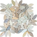 Tilesbay - Spring Flower 12X12 Interlocking Designer Flat Collection Pebble Tile, Sample On - Personalize the rooms in your home with our pebble stone decoratives. Natural stone has a unique look and with many styles to choose from, we're sure to have that special touch you're looking for.