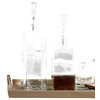 Square Glass Decanter With Glass Stopper, Tall