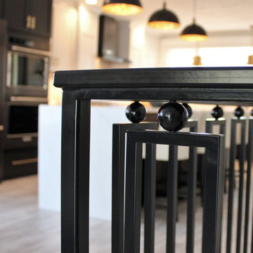 Coal Valley, IL- What's Black & White and Gold All Over? This On-Trend Kitchen