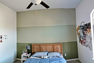 Inspiration for a modern bedroom remodel in Dallas