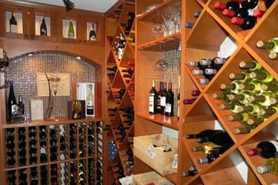 Wine cellar - mediterranean wine cellar idea in Baltimore