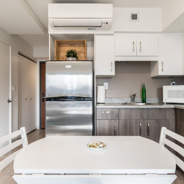 "Transports" themed Airbnb Studio
