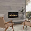 36" Ultra Thin Electric Fireplace Insert Wall Mounted