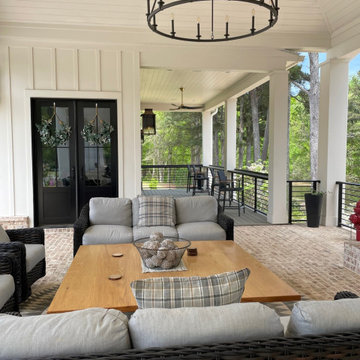 Main level Outdoor Room and Garage Bar