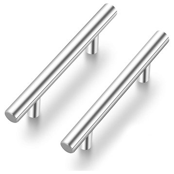 Brushed Nickel Stainless Steel 5'' Cabinet Pulls, Set of 6
