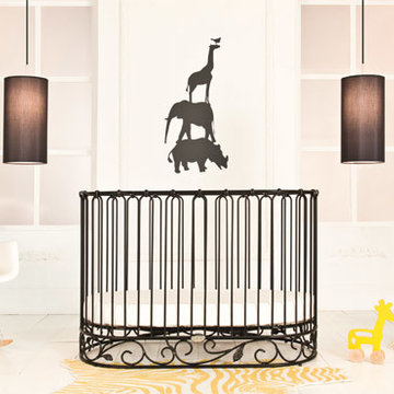 Modern Neutral Nursery: J'adore Cradle Crib