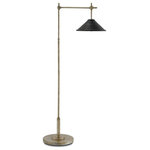 Currey and Company - Currey and Company 8000-0007 Dao - One Light Floor Lamp - Architectonic with a slight Asian vibe, the Dao FlDao One Light Floor  Silver Granello/Sati *UL Approved: YES Energy Star Qualified: n/a ADA Certified: n/a  *Number of Lights: Lamp: 1-*Wattage:40w Edison bulb(s) *Bulb Included:No *Bulb Type:Edison *Finish Type:Silver Granello/Satin Black