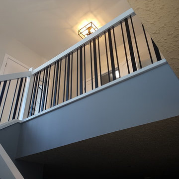 Paint Grade Handrail with Clustered Wide Bars