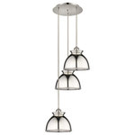 Innovations Lighting - Adirondack 3-Light Cord Multi Pendant, Polished Nickel - A truly dynamic fixture, the Ballston fits seamlessly amidst most decor styles. Its sleek design and vast offering of finishes and shade options makes the Ballston an easy choice for all homes.