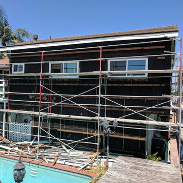 House Re stucco, Siding & Stacked Stone | In Process
