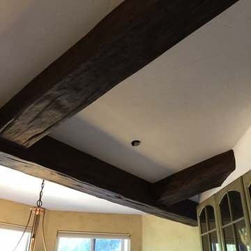 Remodeled Kitchen with Faux Beams
