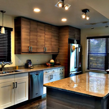 Hunter Douglas Parkland™ Classics™ Real Wood Blinds in Kitchen