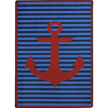 Safe Mooring, Red, 5'4" X 7'8"