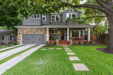 Inspiration for a coastal exterior home remodel in Austin