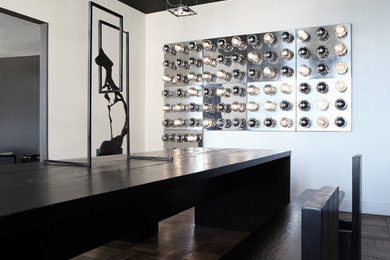 Inspiration for a contemporary dining room remodel in Chicago