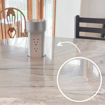 Flush-Mount Kitchen Island Power Solution