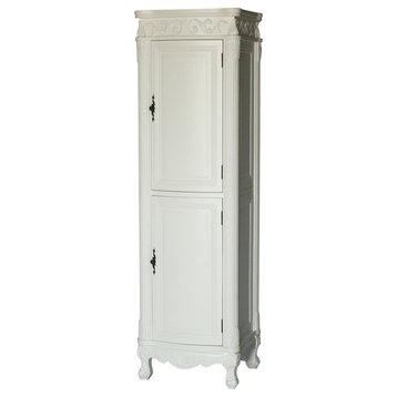 Antique Style Bathroom Linen Cabinet Model 2917-W