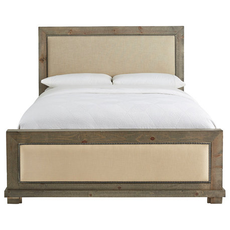 Willow Complete Bed, King, Upholstered