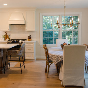 Warm White Transitional Family Kitchen