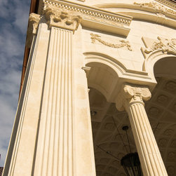 Limestone pilasters - Bricks And Masonry