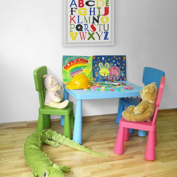 "Kid's Room Letters" Framed Painting Print