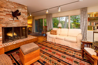Living room - contemporary living room idea in Burlington