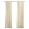 Solid Thermal Blackout Curtain Panels, Beige, 84", Set of 2