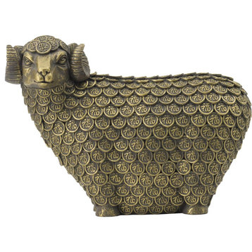 Ram Decorative Object or Figurine, Gold