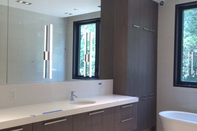 Example of a minimalist bathroom design in St Louis