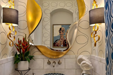 Powder room - powder room idea in Houston