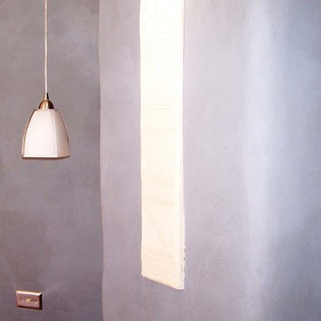 Earthen Plastered Walls, straw bale home