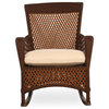 Grand Traverse Porch Rocker, Bisque With Fife Almond Fabric