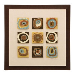 Fused Circles Framed Wall Art - Drawings And Illustrations