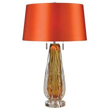 Dimond Modena Free Blown Glass Table Lamp, Amber