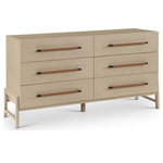Meridian Furniture - Kaya Bedroom Furniture, Natural, Dresser - Indulge in the allure of the natural Kaya Dresser by Meridian Furniture. Its captivating design, luxurious natural finish and vegan leather handles will elevate any space with effortless elegance. Crafted with precision and durability in mind, this stunning piece becomes the focal point of gatherings, fostering moments of connection and warmth. Embrace sophistication and style with the Kaya Dresser, a testament to exquisite taste and timeless beauty.