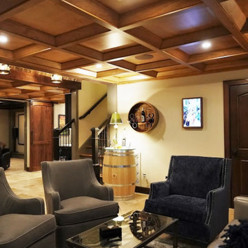 Coffered Ceiling Basement 3