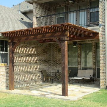 Lattice Patio Cover Irregular Flagstone